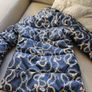Girls designer Guess puffer jacket ski coat chains 7 Image 5