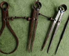 Vintage Moore & Wright - Sheffield Spring Joint Jenny Calipers Clippers  Tool