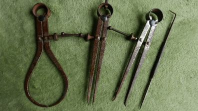 Vintage Moore & Wright - Sheffield Spring Joint Jenny Calipers Clippers  Tool