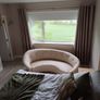 cream leather sofa Image 2