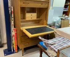 Vintage MCM Secretaire drop down Desk