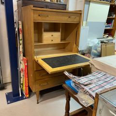 Vintage MCM Secretaire drop down Desk