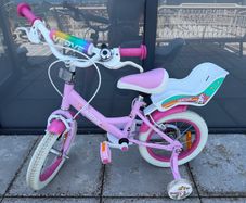 girls bike with training wheels (3-5)