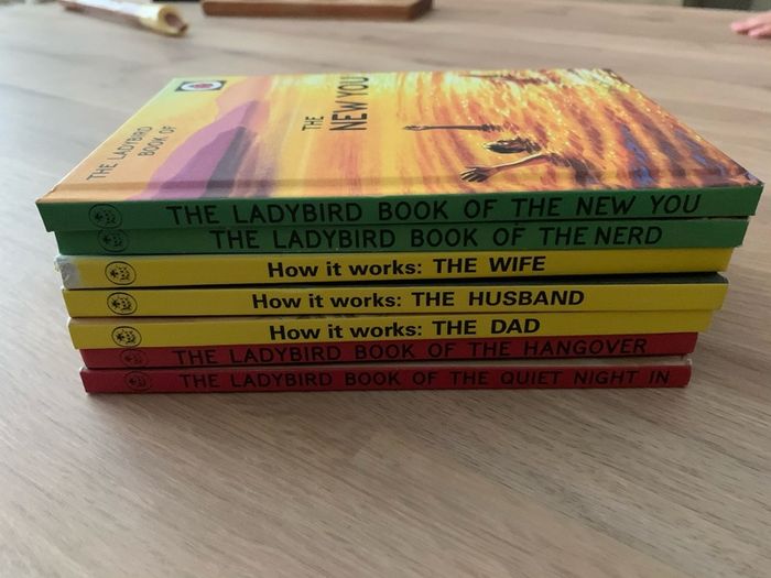 Set of 7 Retro Books in Excellent Condition