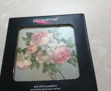 Coasters new in box vintage floral patterns