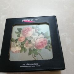Coasters new in box vintage floral patterns