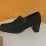 NEXT Black Fabric Court Shoes 41 Block Heel Image 5