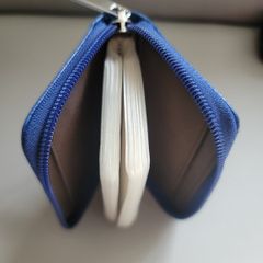 New Blue Genuine Leather Credit Card Holder ID Business Card Case Purse Wallet for Men & Women 26 slots