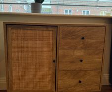 TV Table and Cabinet Set