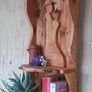 Rustic Driftwood couple floating shelf Image 3