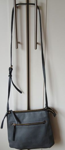 Long handle grey bag genuine leather 15 euro