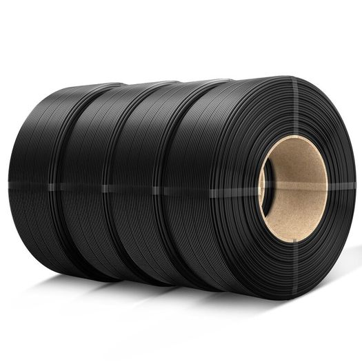 SUNLU PETG Black Filament Refill 4 x 1kg No Spools