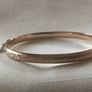 9ct gold victorian hinged bangle 6.2 grams Image 7