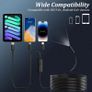 Endoscope Inspection Camera, Ennovor 1920 HD Flexible Rigid Snake Camera, 8 LED Lights No WiFi Snake Camera Waterproof IP67 Tube Sink Pipe Drain Camera for Android iOS Tablet Samsung (16.4 ft/ 5m) Image 6