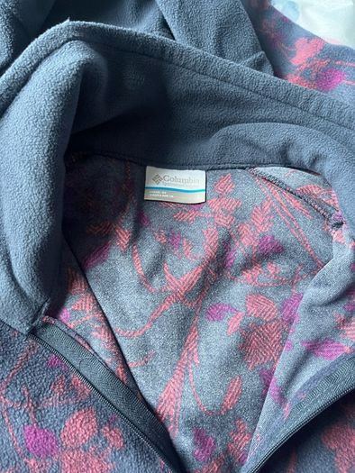 Brand new Columbia navy and multi fleece 1/4 zip