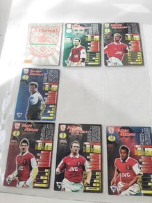 Arsenal vintage collectable soccer cards