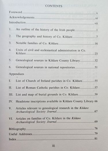 Tracing Your Ancestors in County Kildare - Irish Geneology Book - Irish History Book