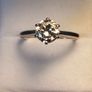 18ct White Gold Vintage Natural 1.5 ct. Diamond Ring Image 5