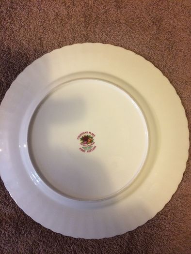 royal albert country rose calendar plate with free postage