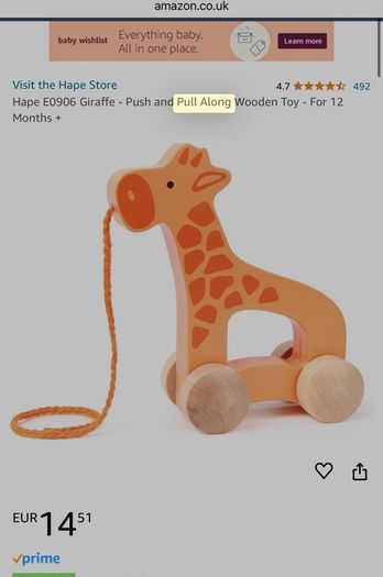 pull along educational wooden toys