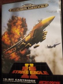 Retro F-15 Strike Eagle 2. Mega Drive 16 bit cartridge