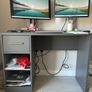 Ikea Grey Desk Image 3