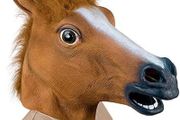 Halloween Mask Horse Head Mask Deluxe Novelty Halloween Costume Party Latex Animal Head Mask