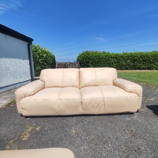 real leather sofas