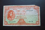 1963 Lady Lavery 10 Shillings, damaged