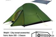BRAND NEW Ultralight 20D Nylon Camping Tent Waterproof Outdoor Hiking Travel Tent Backpacking Cycling Tent