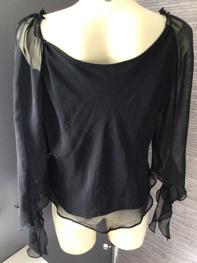 Black Chiffon Top