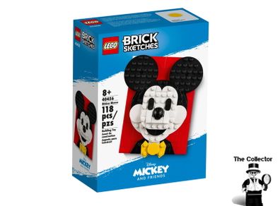 LEGO Disney Brick Sketches Mickey Mouse Set 40456 Brand New Factory Sealed