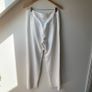 Paul Costelloe White Wide-Leg Tailored Trousers Image 5