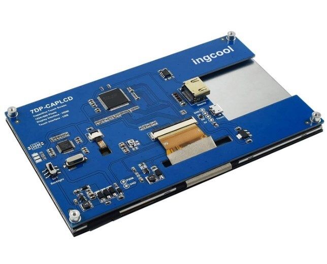 Rasberry pi4, Ingcool 7 inch HDMI LCD 1024x600 Resolution Capacitive Touch Screen IPS Display Module Compatible with Raspberry Pi 4