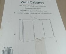 Triple bathroom wall cabinet