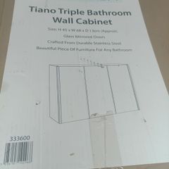 Triple bathroom wall cabinet
