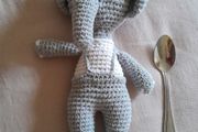 Handmade soft toy, elephant