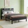 Double Bed Frames with Wooden Storage Headboard Image 8