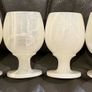 6 Handmade White Onyx Wine Glass Set Image 2