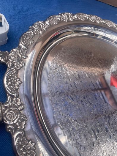 Silver Tray and cups