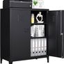Multi-Purpose Cabinet Metal Cabinet Tool Cabinet Made of Steel Office Cabinet with 2 Doors Workshop Cabinet Small Cabinet Storage Cabinet Folder Cabinet Image 2