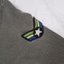 Art Class Grey Khaki Charcoal Patchwork Military Utility Jacket with Patches 8UK/36EU Image 8