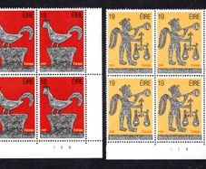 1981 Ireland Europa Folklore Commemorative Stamps Plate Blocks 111 Mint Never Hinged (MNH)