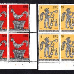 1981 Ireland Europa Folklore Commemorative Stamps Plate Blocks 111 Mint Never Hinged (MNH)