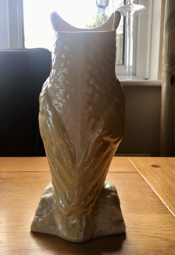 Belleek Owl Vase