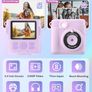 Camera For Girls Boys, Instant Camera For Kids With Print Photo Paper, 1080P Hd Digital Camera Toy, Birthday Gifts For 3 4 5 6 7 8 9 10 Years Old Girl, Video Recorder, 32Gb Sd Card Image 2
