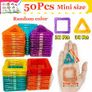 50PCS MAGNA TILES Montessori Education Magnetic Building Blocks DIY Magnets Toys Mini Size Designer Construction Set Gifts for Kids Image 2
