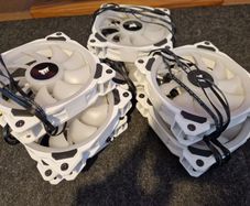 7 Corsair LL120 RGB 120mm Dual Light Loop PWM RGB Fans