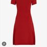 Tommy Hilfiger sports jumper style skater knit spring red dress M/L 10 12 14 16 Image 6