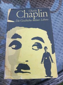 Hardback in German, Charles Chaplin bio, D18 post 8e